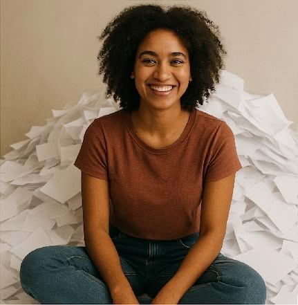 Jeune adulte étant dépassé par les tâches administratives